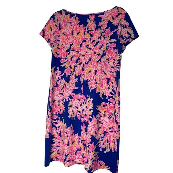 Lilly Pulitzer Marlowe‎ Brilliant Blue It's Electric Cotton Dress Size XS - Picture 2 of 10